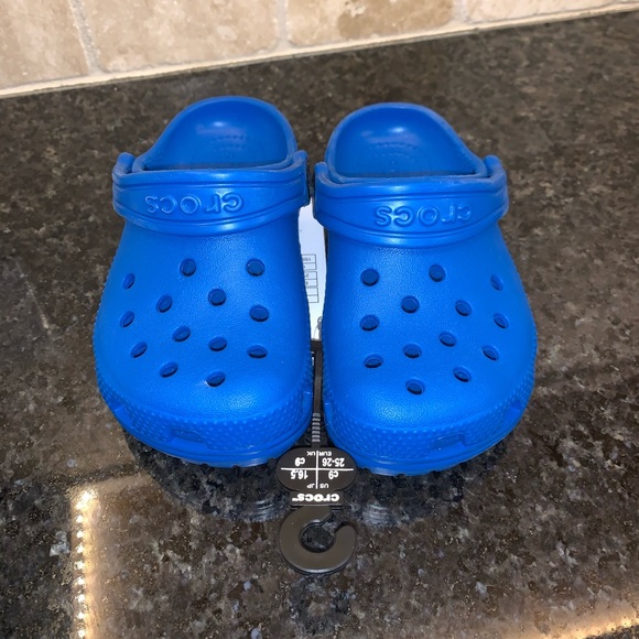 bright cobalt crocs
